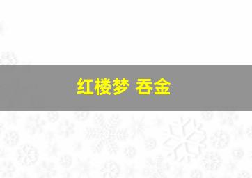 红楼梦 吞金